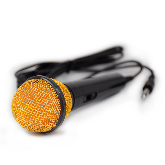 ماکت میکروفون همراه با ابر