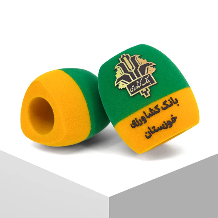 ابر سه گوش دورنگ سبز و زرد بانک کشاورزی خوزستان